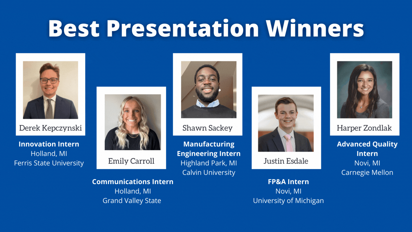 Overview of the 2022 NA Intern Expo Winners
