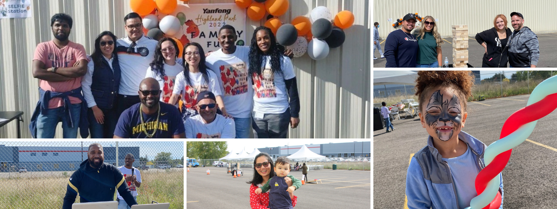 Employees at the HP family fun day event