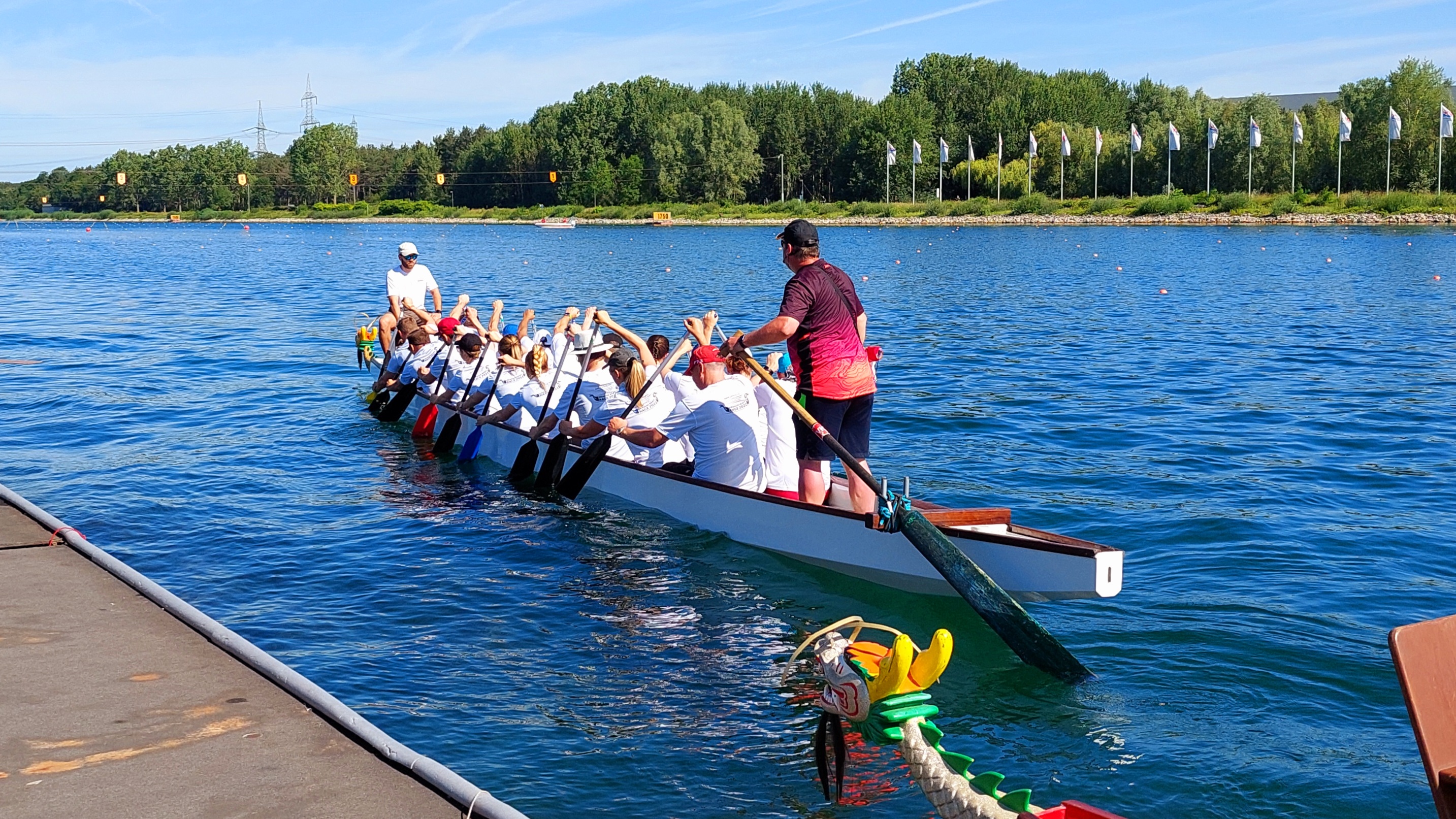 Yanfeng Dragonstars on their boat